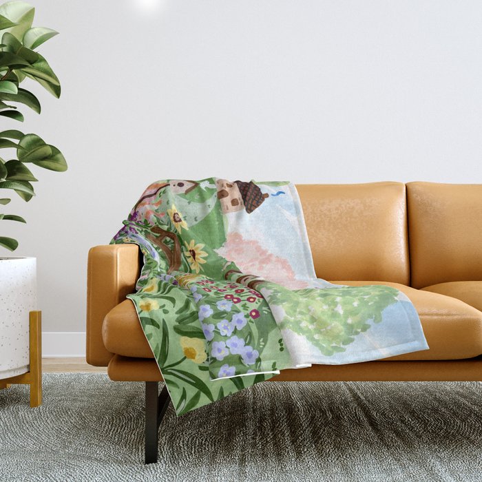 English Garden Throw Blanket Gallery Image 1