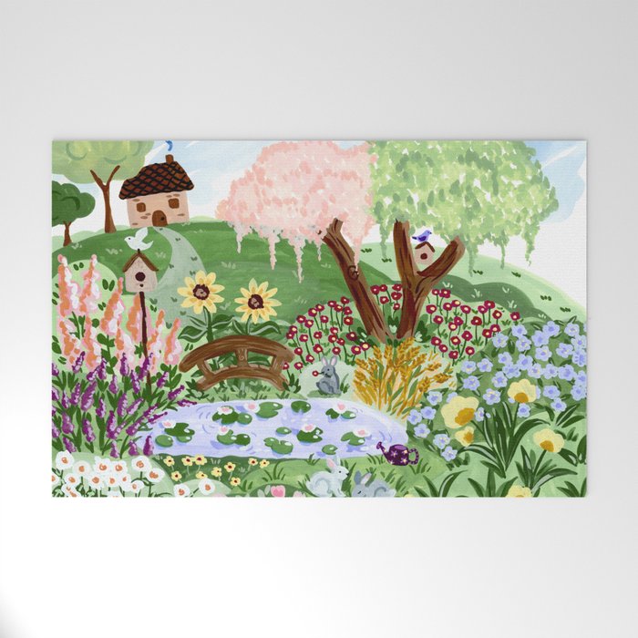 English Garden Welcome Mat Gallery Image 1