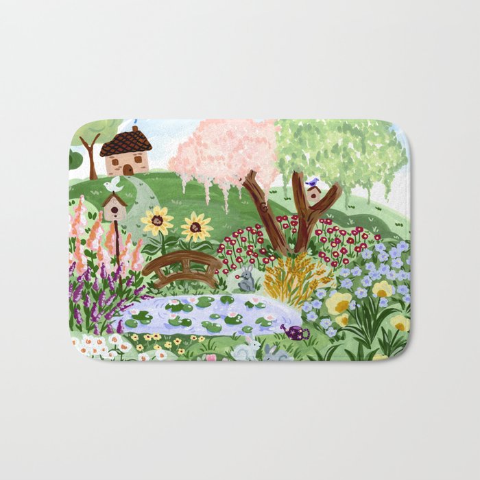 English Garden Bath Mat Gallery Image 1