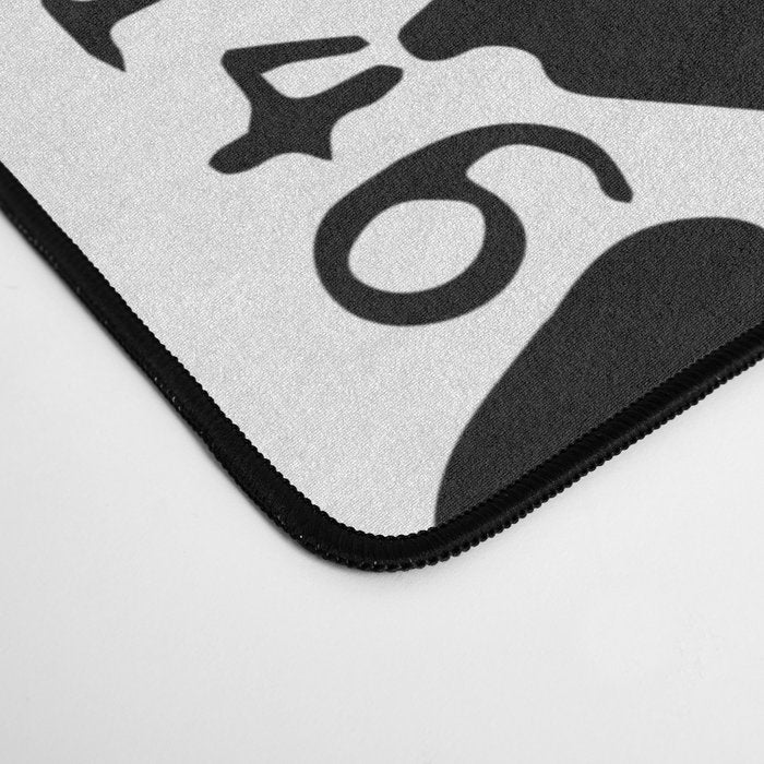 Creatures Graffiti Black and White on French Train Ticket Desk Mat Gallery Image 4