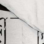 Creatures Graffiti Black and White on French Train Ticket Comforter Gallery Image 4