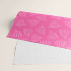 Preppy Pink Wispy Leaves Contemporary Abstract Pattern Wrapping Paper Gallery Image 2