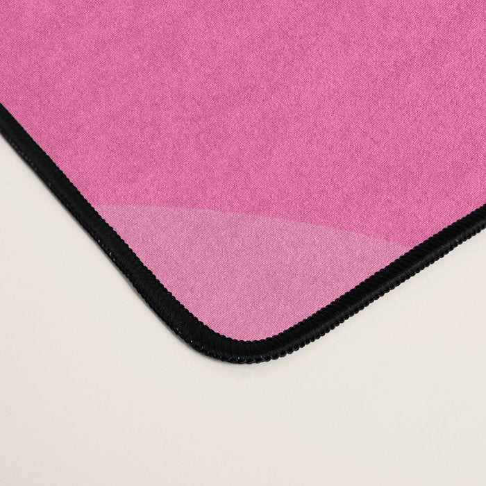Preppy Pink Wispy Leaves Contemporary Abstract Pattern Desk Mat Gallery Image 4