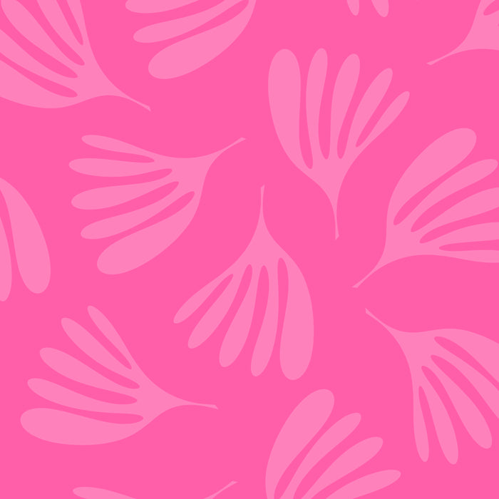 Preppy Pink Wispy Leaves Contemporary Abstract Pattern Coffee Mug Gallery Image 2