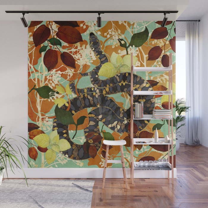 Fall Serpent Garden Wall Mural Gallery Image 1