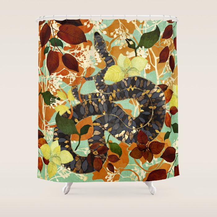 Fall Serpent Garden Shower Curtain Gallery Image 1