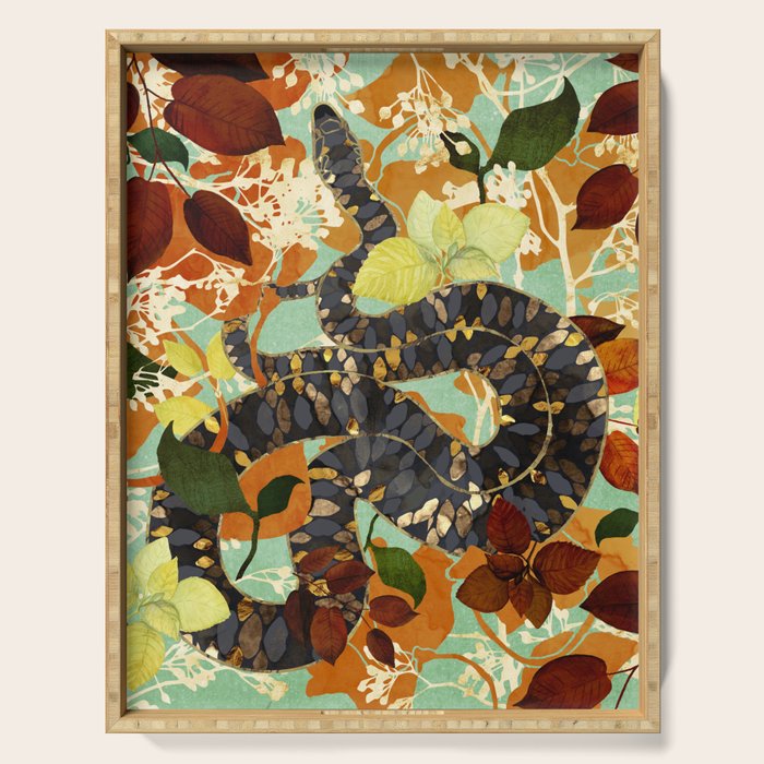 Fall Serpent Garden Serving Tray Gallery Image 1