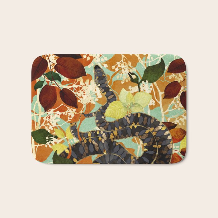 Fall Serpent Garden Bath Mat Gallery Image 1