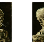 Vincent van Gogh - Skull of a Skeleton with Burning Cigarette Coffee Mug Gallery Image 2
