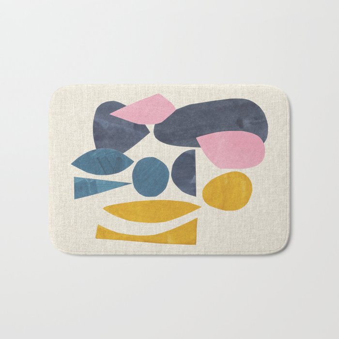 Gold Among Rocks Bath Mat Gallery Image 1