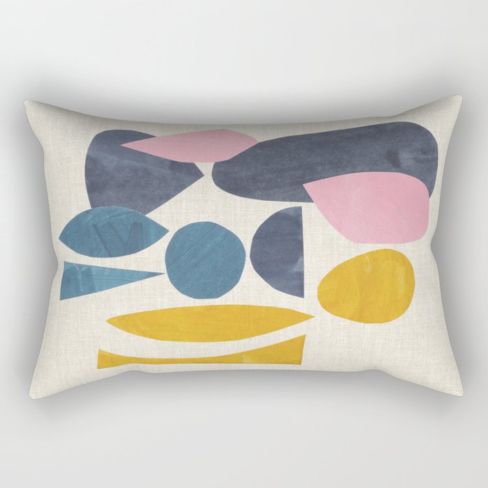 Gold Among Rocks Rectangular Pillow Gallery Image 1