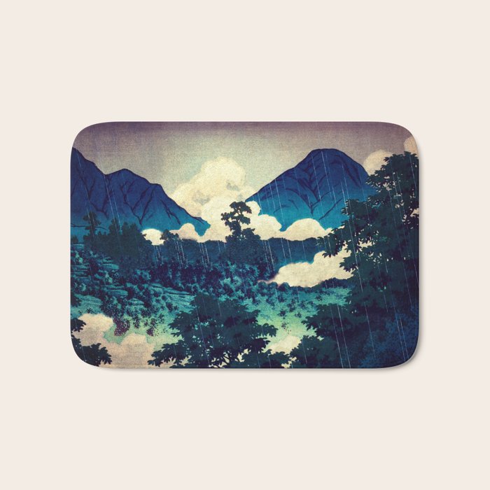 Under the Rain in Doyi - Nature Landscape Bath Mat Gallery Image 1