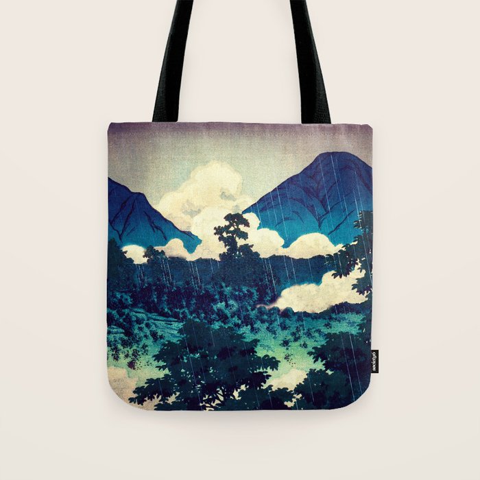 Under the Rain in Doyi - Nature Landscape Tote Bag Gallery Image 1