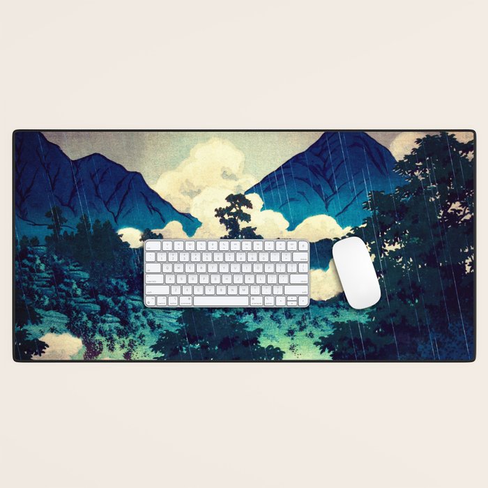 Under the Rain in Doyi - Nature Landscape Desk Mat Gallery Image 1