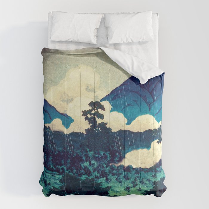 Under the Rain in Doyi - Nature Landscape Comforter Gallery Image 1