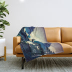 Under the Rain in Doyi - Nature Landscape Throw Blanket Gallery Image 1
