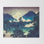 Under the Rain in Doyi - Nature Landscape Throw Blanket Gallery Image 2