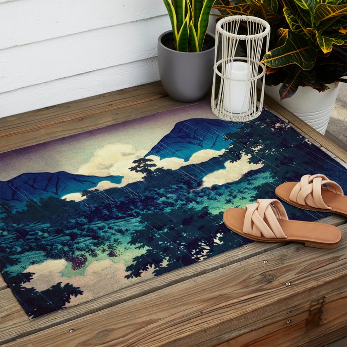 Under the Rain in Doyi - Nature Landscape Outdoor Rug Gallery Image 2