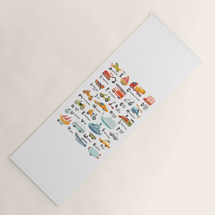 Beep Beep Alphabet Yoga Mat Gallery Image 1