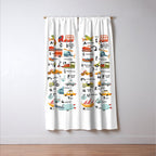 Beep Beep Alphabet Window Curtain Gallery Image 3