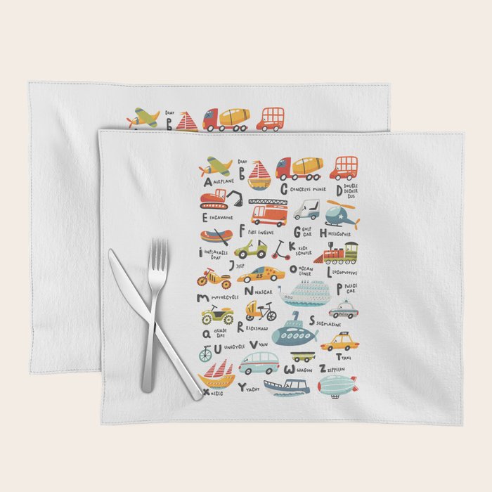 Beep Beep Alphabet Placemat Gallery Image 1
