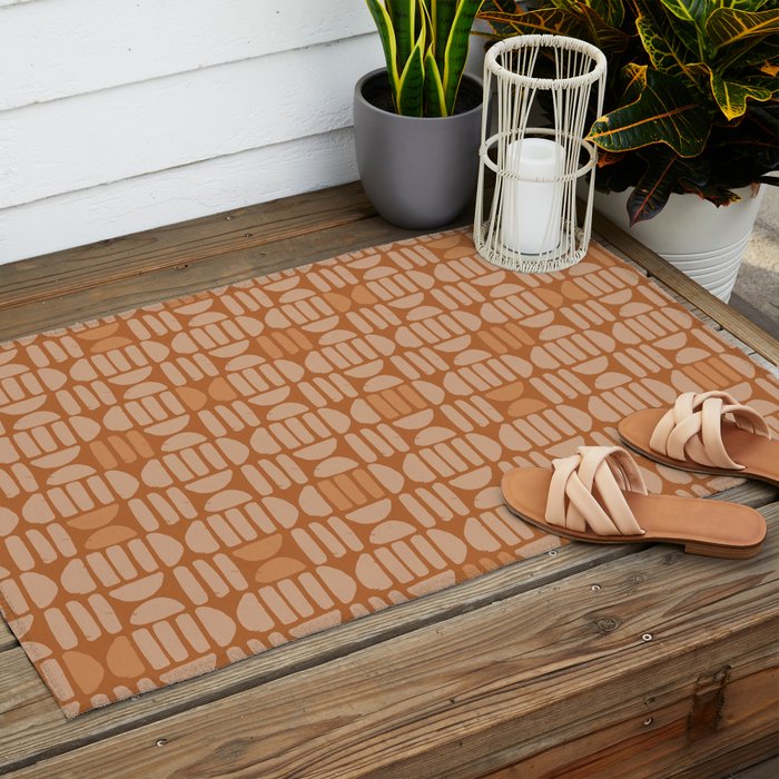 Bold Minimalism . Copper Outdoor Rug Gallery Image 2