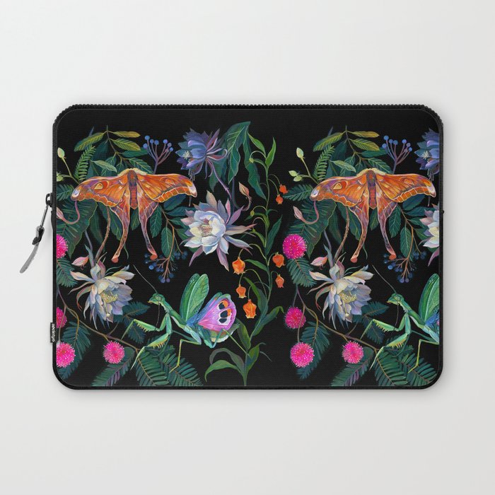 Mantis and Moth Cactus Flower Laptop Sleeve Gallery Image 1