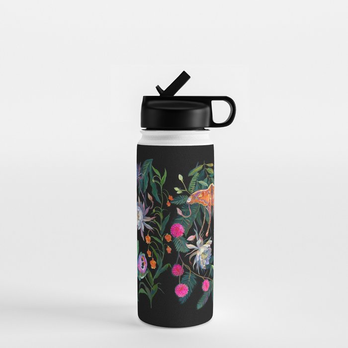 Mantis and Moth Cactus Flower Water Bottle Gallery Image 1