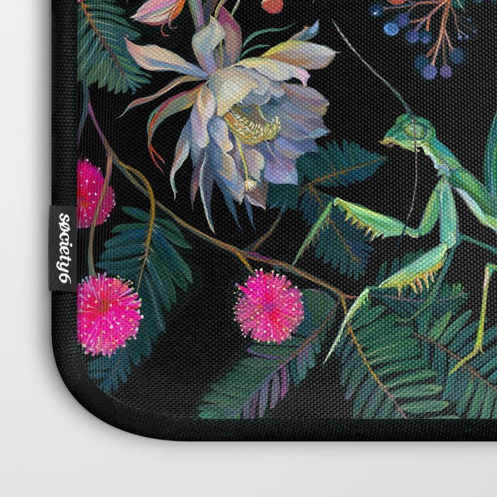Mantis and Moth Cactus Flower Laptop Sleeve Gallery Image 3