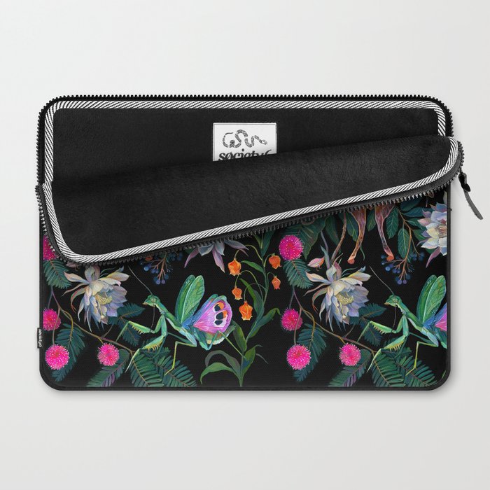 Mantis and Moth Cactus Flower Laptop Sleeve Gallery Image 2