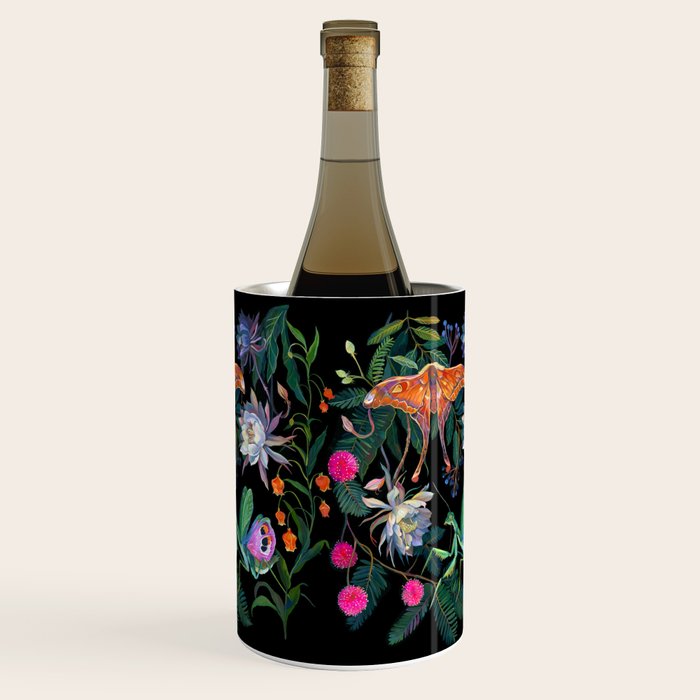 Mantis and Moth Cactus Flower Wine Chiller Gallery Image 2