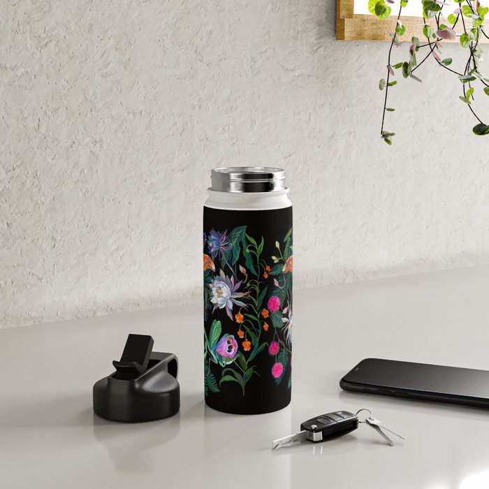 Mantis and Moth Cactus Flower Water Bottle Gallery Image 4