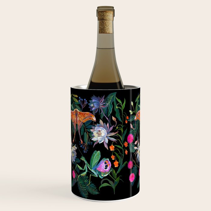 Mantis and Moth Cactus Flower Wine Chiller Gallery Image 1