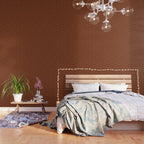 Dragonfly Pattern IV Brick Red Wallpaper Gallery Image 3