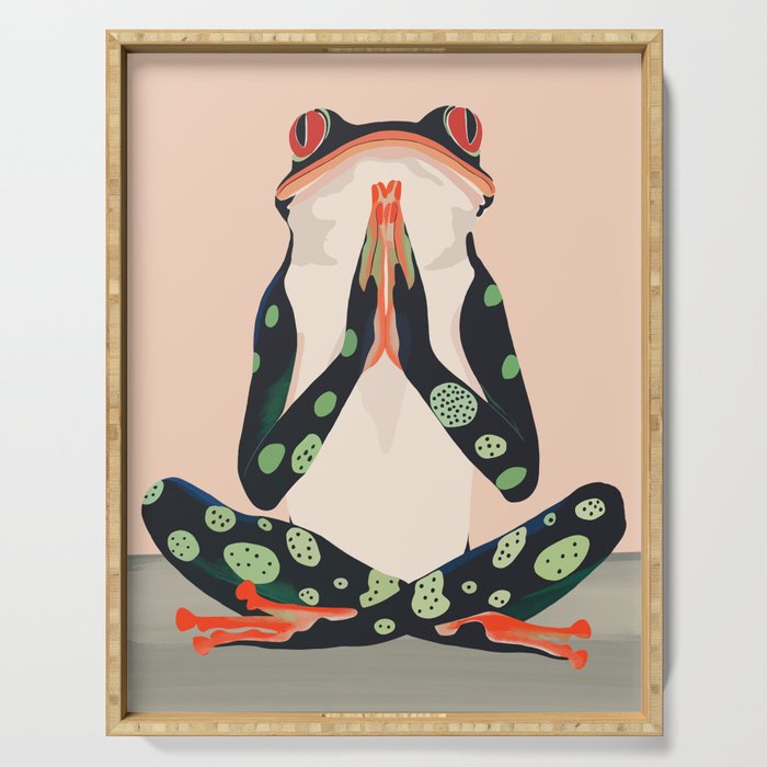 Yoga Frog Serving Tray Gallery Image 1