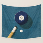 BILLIARDS / Ball 2 Wall Tapestry Gallery Image 4