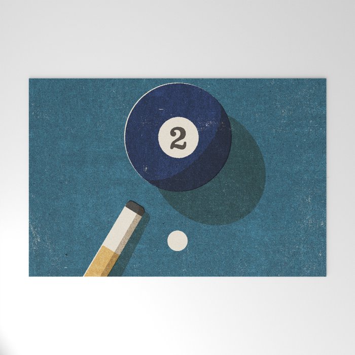 BILLIARDS / Ball 2 Welcome Mat Gallery Image 1