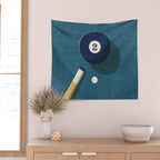 BILLIARDS / Ball 2 Wall Tapestry Gallery Image 2