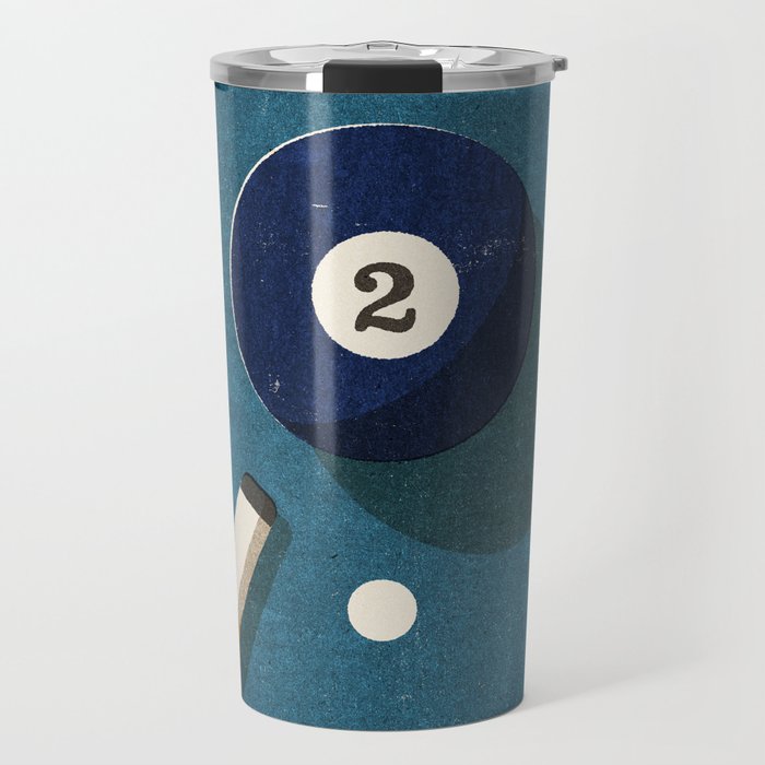 BILLIARDS / Ball 2 Travel Mug Gallery Image 1