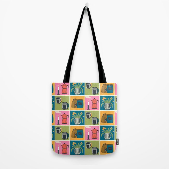 Morning Coffee Essentials Still Life Tote Bag Gallery Image 2