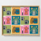 Morning Coffee Essentials Still Life Serving Tray Gallery Image 1