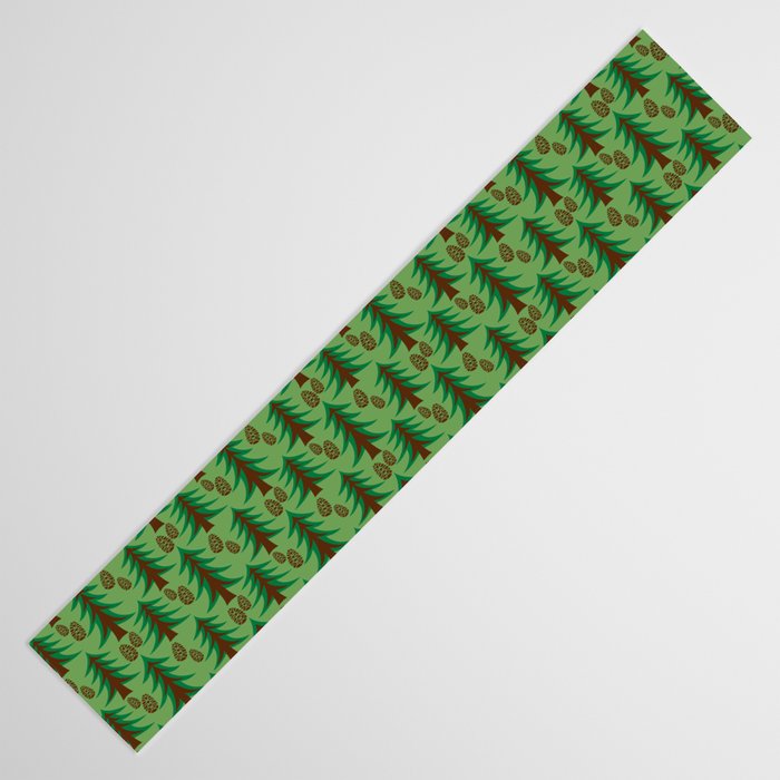 Abstract Fir Trees and Pine Cones Table Runner Gallery Image 3