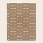 Dragonfly Pattern XI Earthy Beige Notebook Gallery Image 4