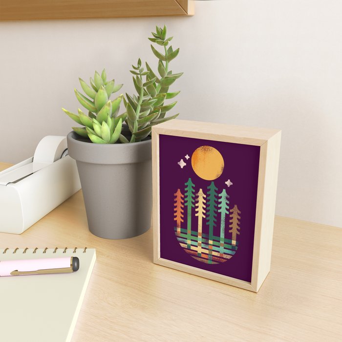 Night in the wood Mini Art Print Gallery Image 2