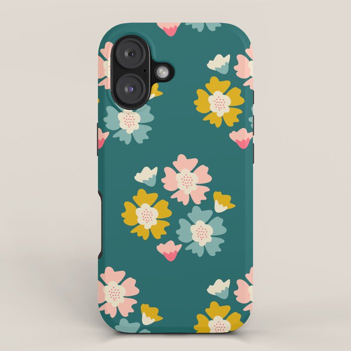 Blooming Flower - Green  iPhone Case Gallery Image 1