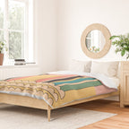 Geometric Abstraction Rainbow Duvet Cover Gallery Image 2