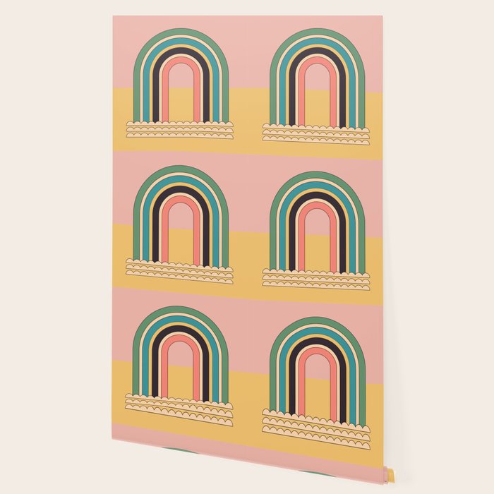 Geometric Abstraction Rainbow Wallpaper Gallery Image 2
