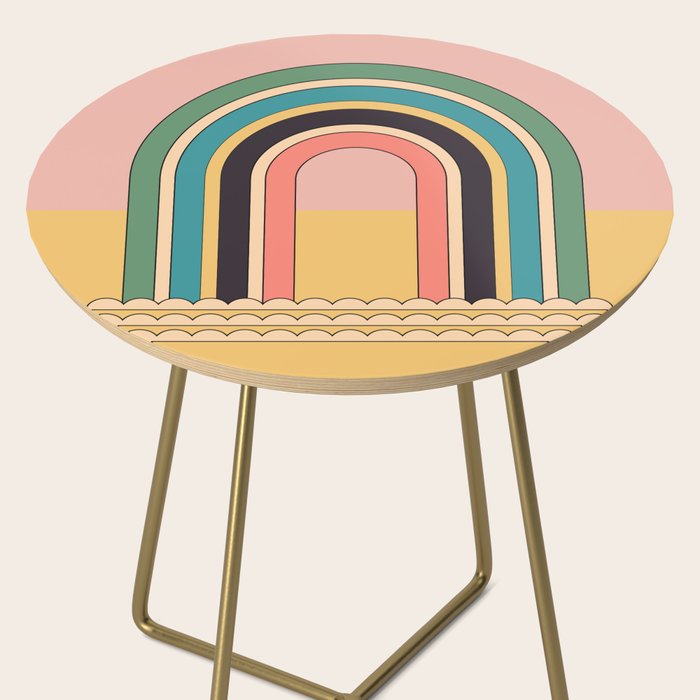 Geometric Abstraction Rainbow Side Table Gallery Image 2