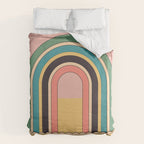 Geometric Abstraction Rainbow Duvet Cover Gallery Image 6