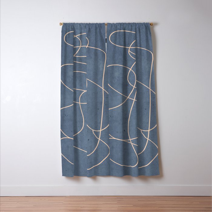 Abstract line art 256 Window Curtain Gallery Image 3